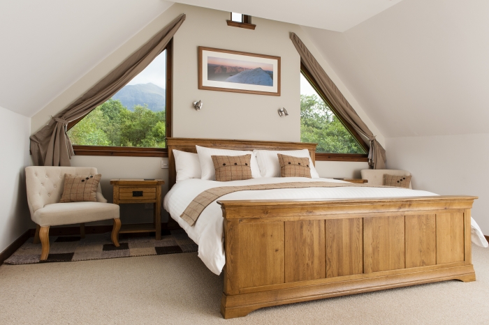 Mountain views from our large spacious Bidean bedroom
